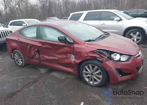 2016 Hyundai Elantra Se from USA, damaged, VIN 5NPDH4AE3GH655651
